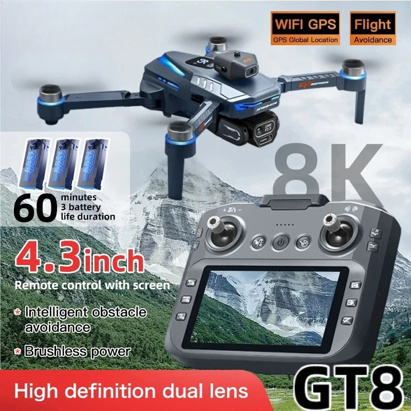 Drone Lidar - طائرة بدون طيار GT8 الأصلية بدقة