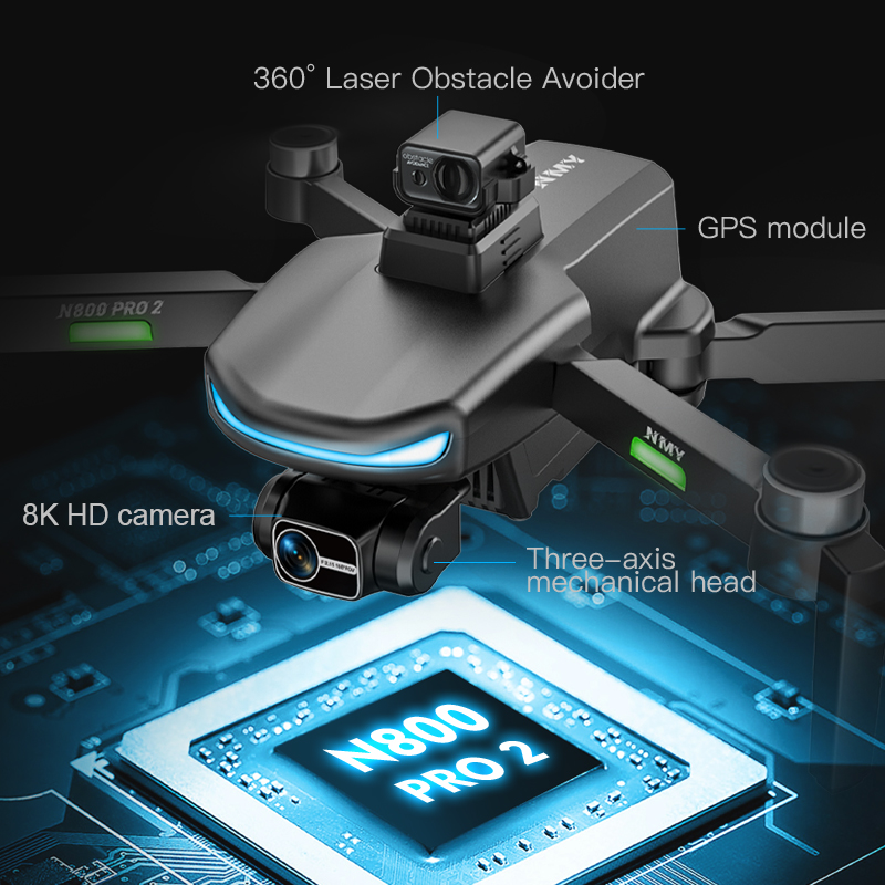 طائرة بدون طيار N800 PRO 2 مع  - مراجعة Drone Multispectral وسعره